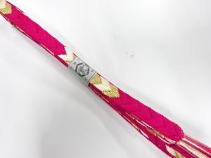 未使用品　正絹　手組帯締め
